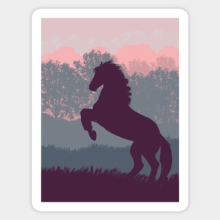 Rearing horse Sticker